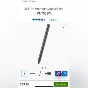Dell Active Pen in Dark Gray